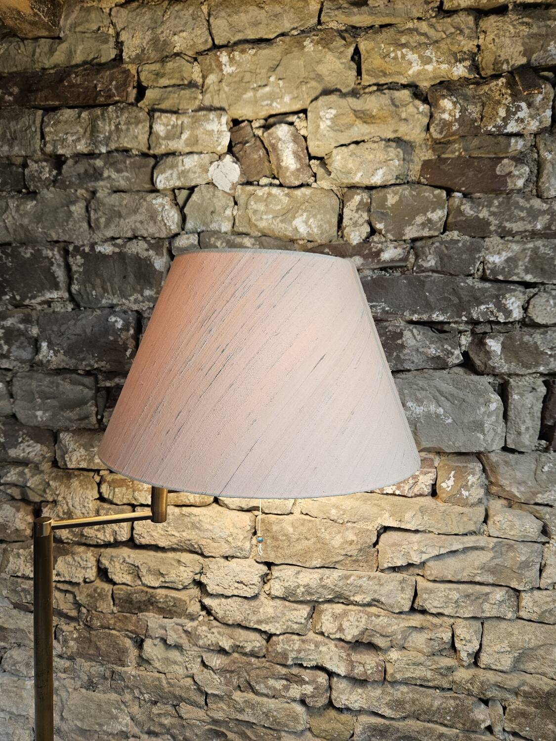 Brass Floor Lamp with Swivel Arm, Germany
