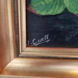 Huile sur bois signée