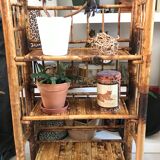 Foldable bamboo shelf