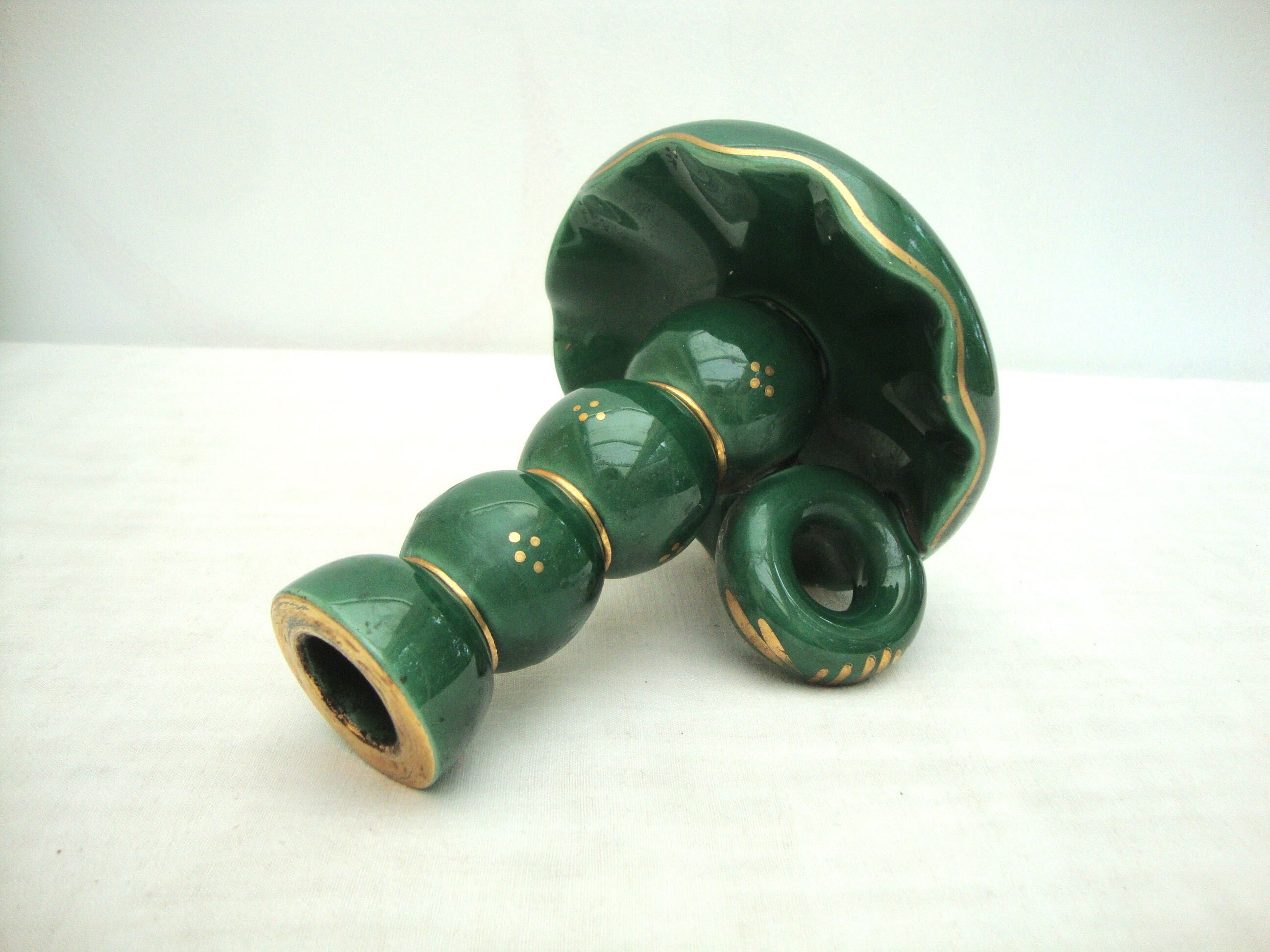 1960s ceramic candlestick