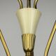 Antique brass and glass chandelier in the style of Pietro Chiesa for Fontana Arte, Italy, 1930s.