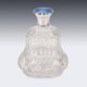 Antique 19thC Regency Solid Silver & Cut Glass Scent Bottle, London c.1812