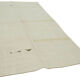 Hand-knotted oriental rustic 1970s 180 cm x 320 cm beige hemp kilim carpet
