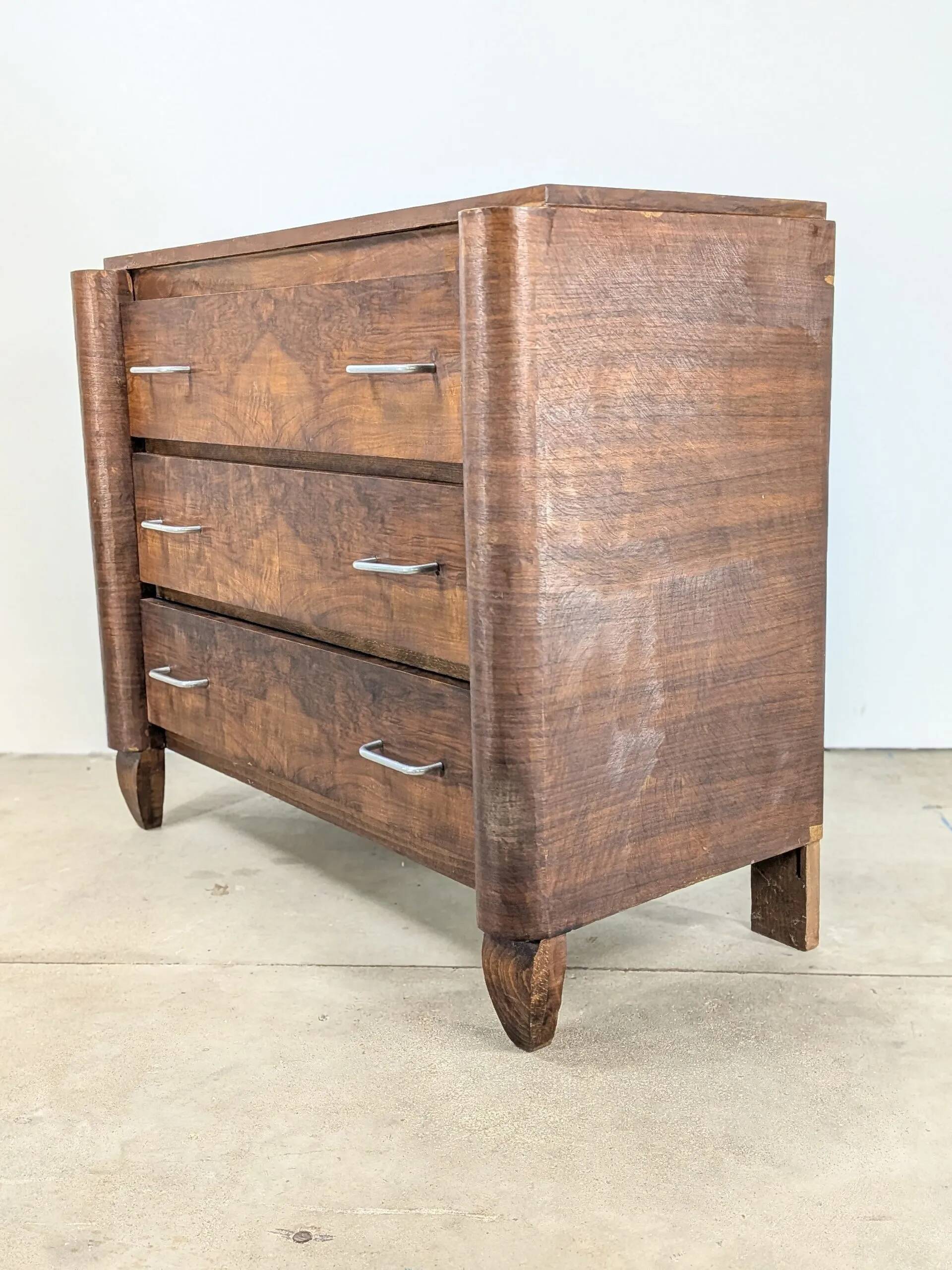 Vintage 1950s chest of drawers – Art Deco style