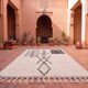 Handmade traditional pure wool rug size 2/3 m