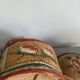 Straw basket, painted decoration, Indonesia