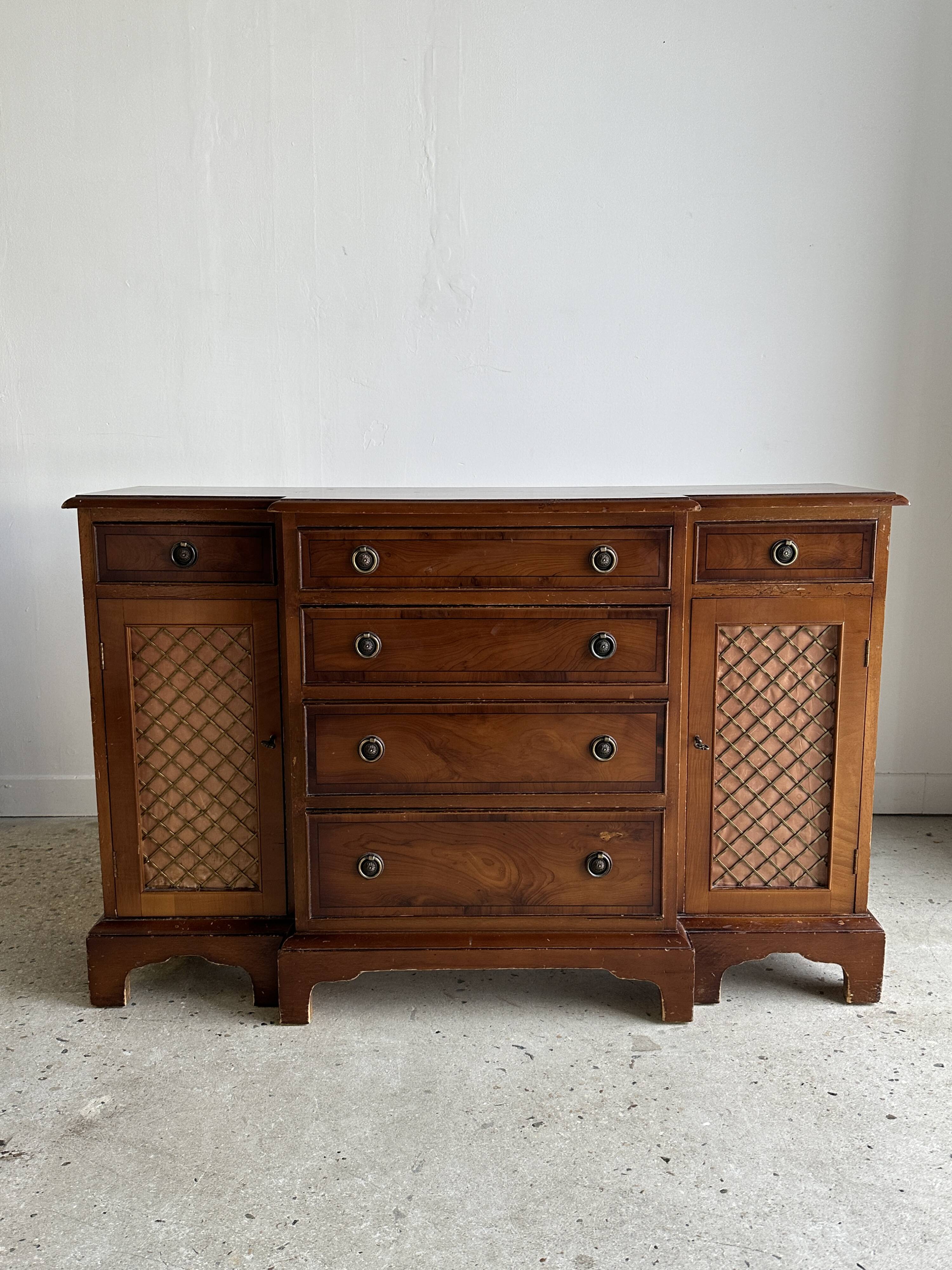 Chiffonier, small 19th century storage unit 1m12 x 74 x 35