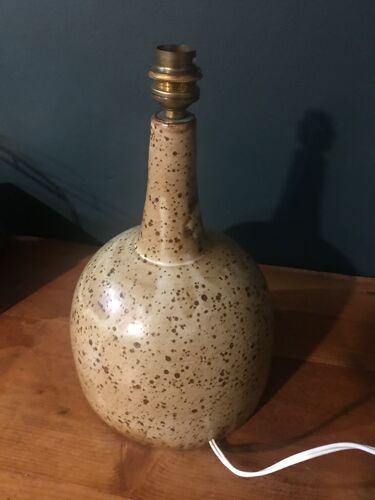 Pied de lampe grès vintage