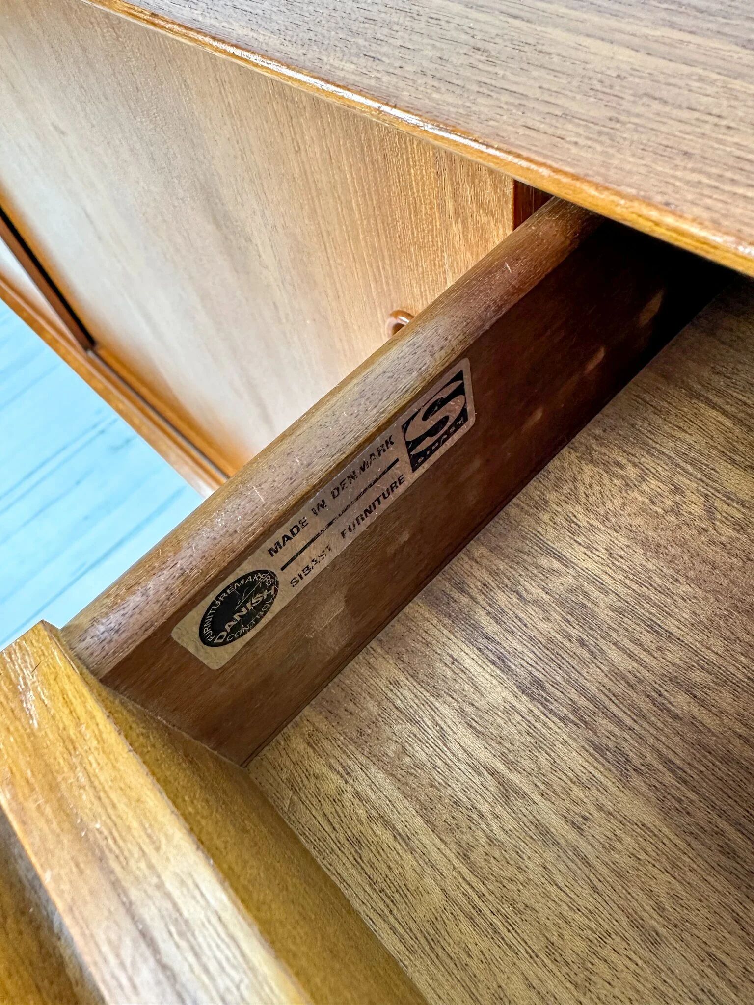 Buffet en teck danois vintage des années 1960 ‘OS29’ par Arne Vodder pour Sibast