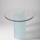 Table ovale en verre