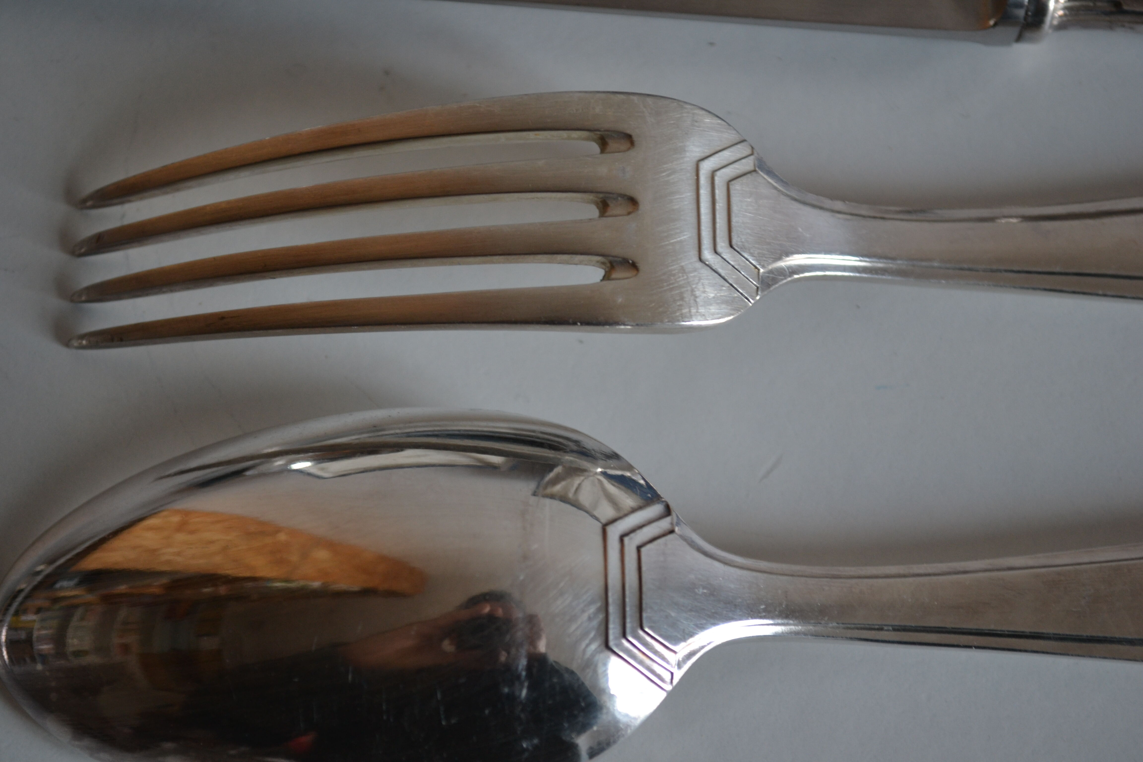 Menagere art deco metal argente boulenger 49 pieces