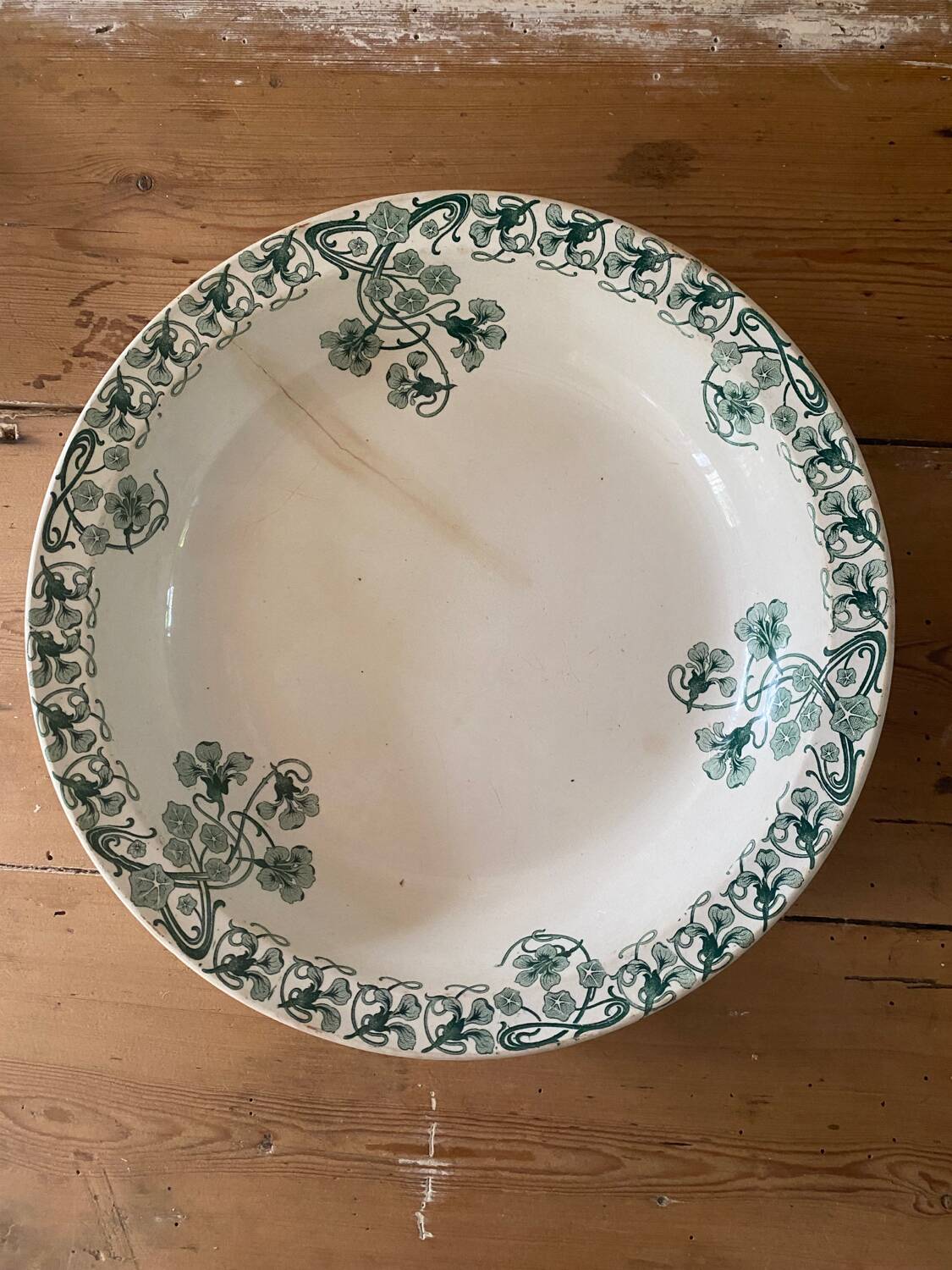 Saladier BFK Boch Frères Keramis modèle Capucines