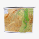 Map of the district of Rhenish Hesse and Palatinate 215 cm