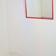 Italian Postmodern Red Frame Mirror, 1980s