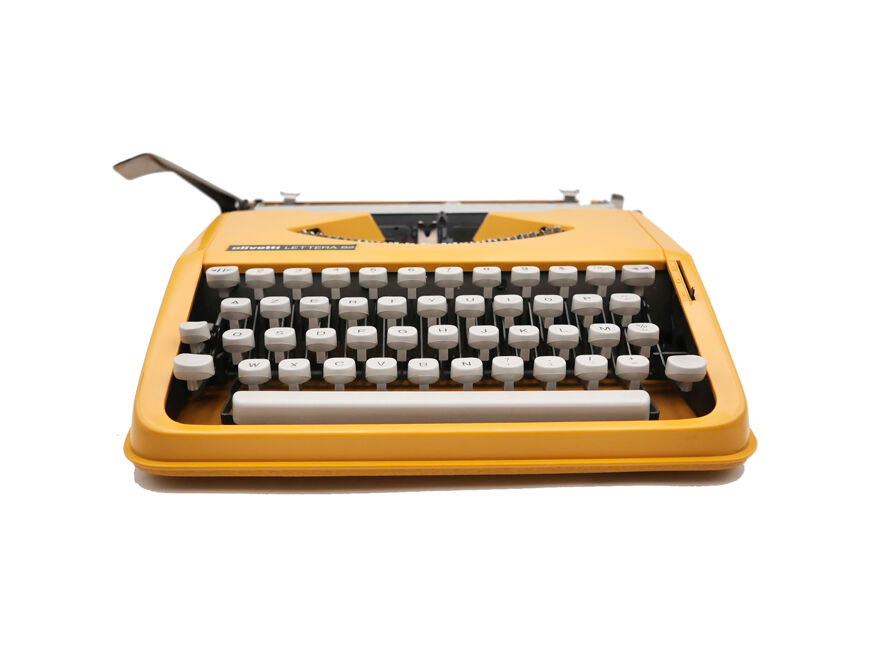 Machine à écrire Olivetti Lettera 82 Curry révisée ruban neuf | Selency