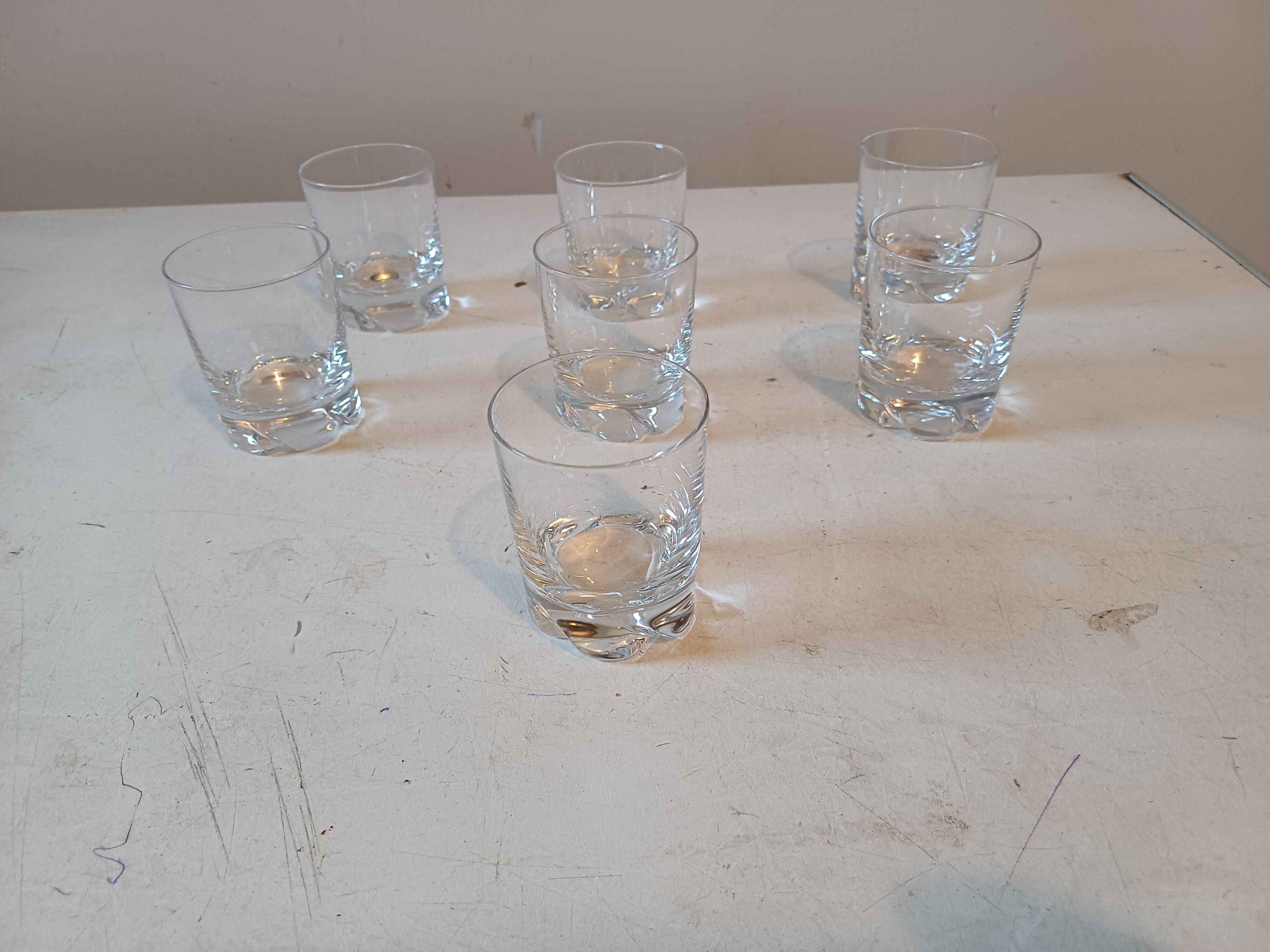 7 Digestif Glasses "Daum"