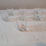 7 Digestif Glasses "Daum"