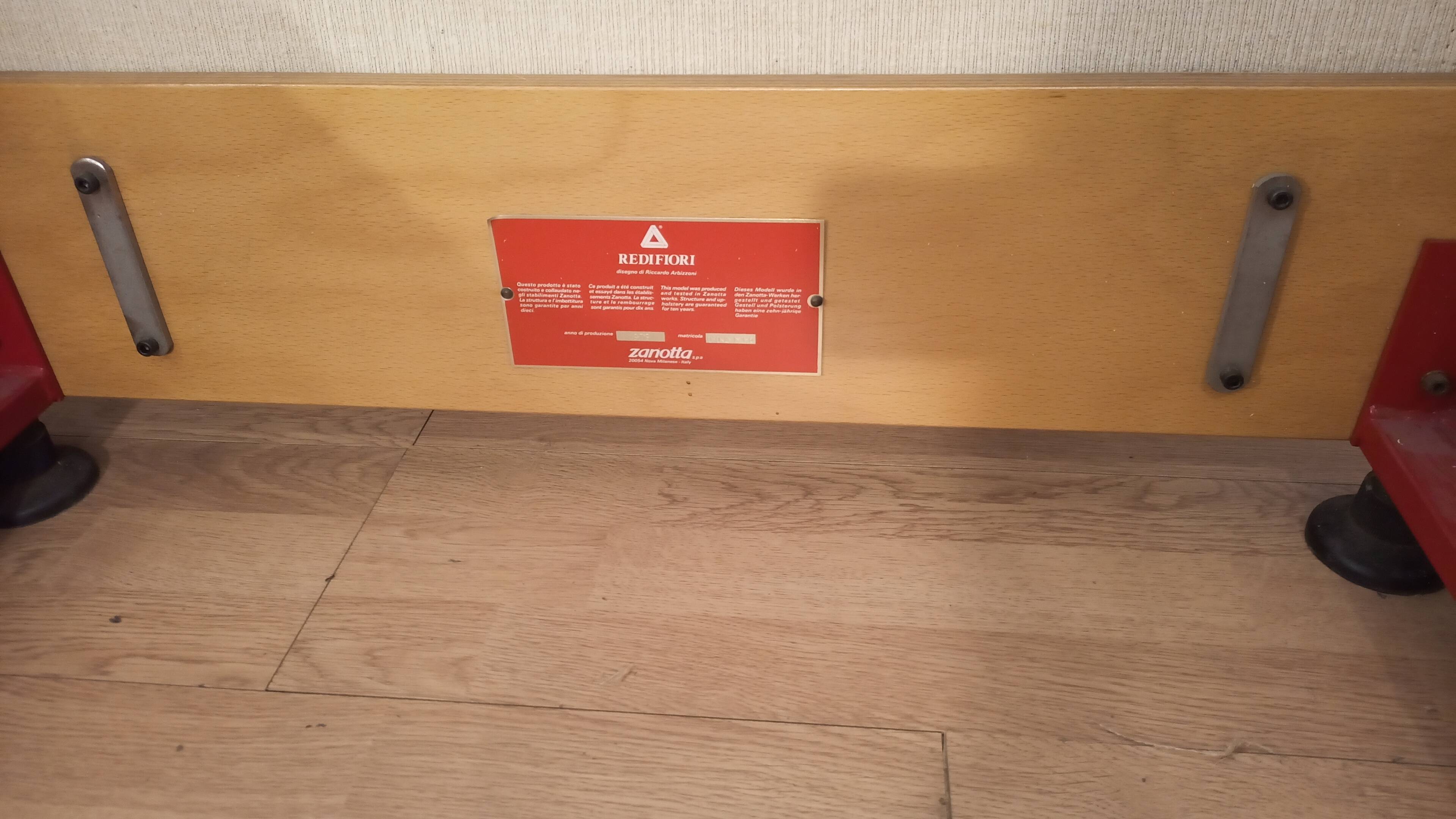 Canapé modulable de Riccardo Arbizzoni pour Zanotta 1978. Modèle Redifiori lot de 5