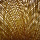 Atomic yellow spun fiberglass hanging lamp, early 1960