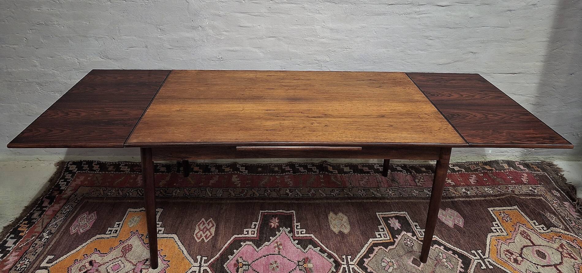 Vemb Mobelfabrik large 10-seater rosewood dining table, Denmark 1960s