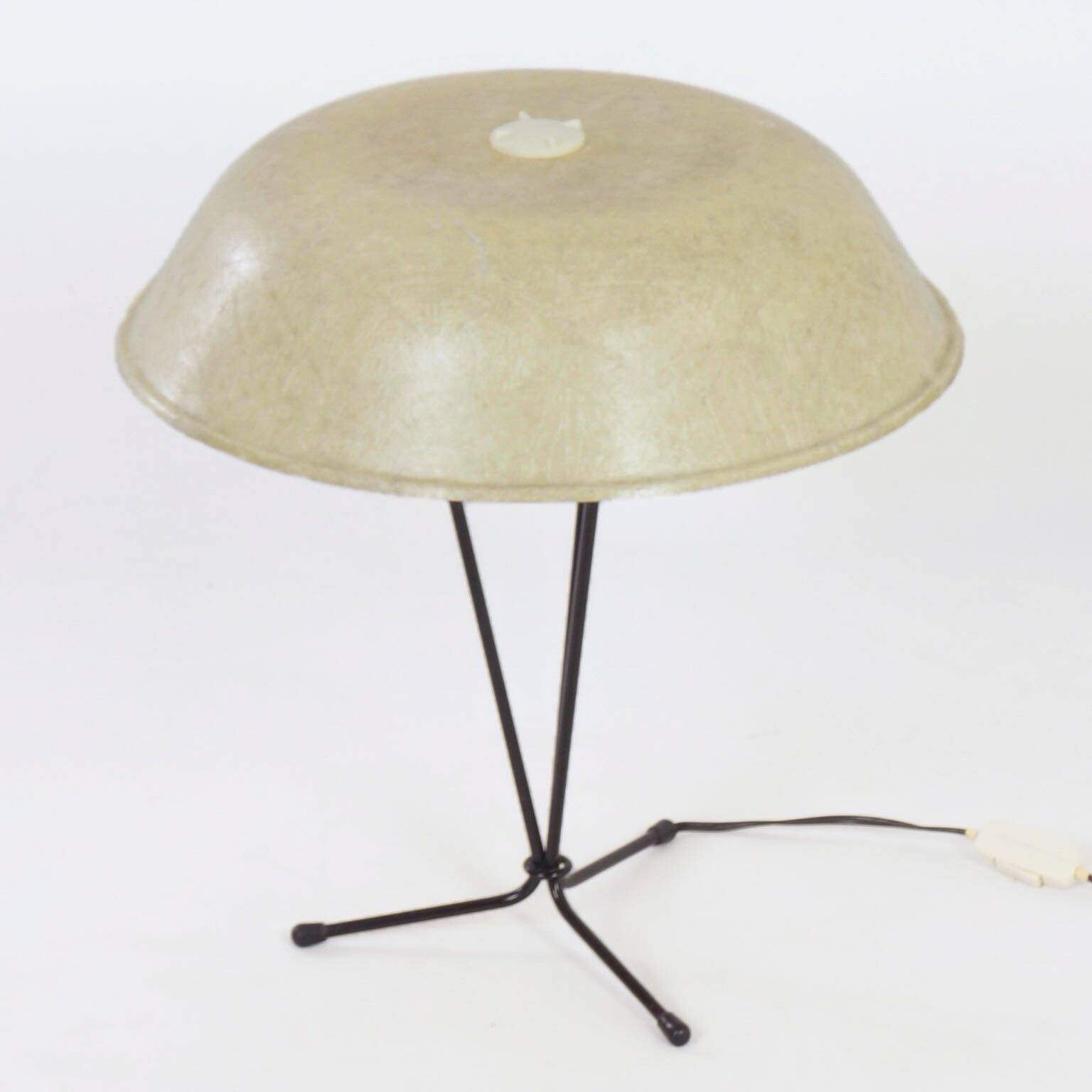 FIBERGLAS TABLE LAMP BY LOUIS KALFF FOR PHILIPS, 1958.