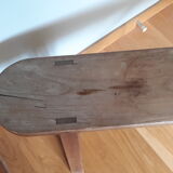 Solid wood farm bench