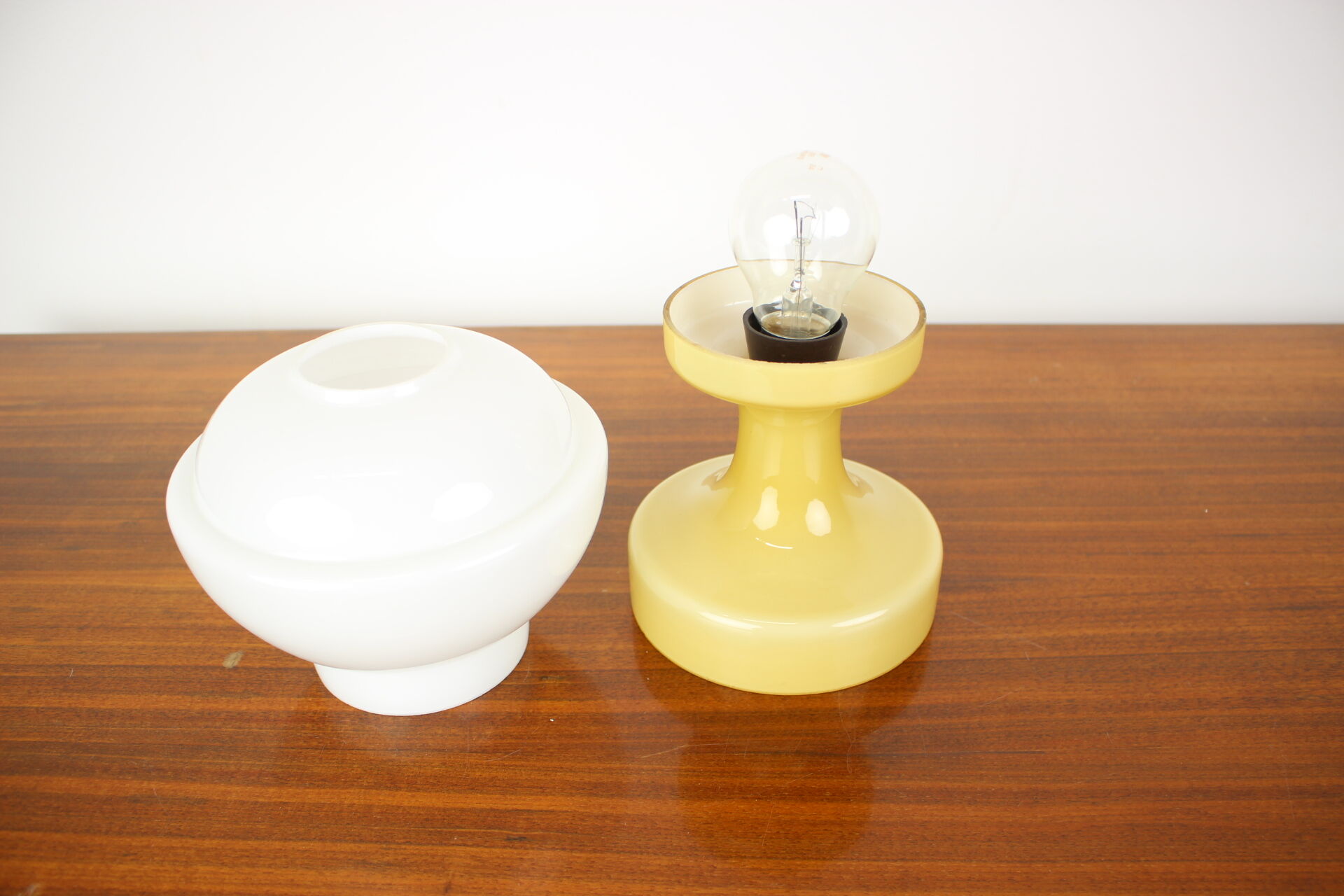 All Glass Table Lamp by Valasske Mezirici, 1970s