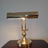 Brass desk or banker lamp