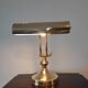 Brass desk or banker lamp