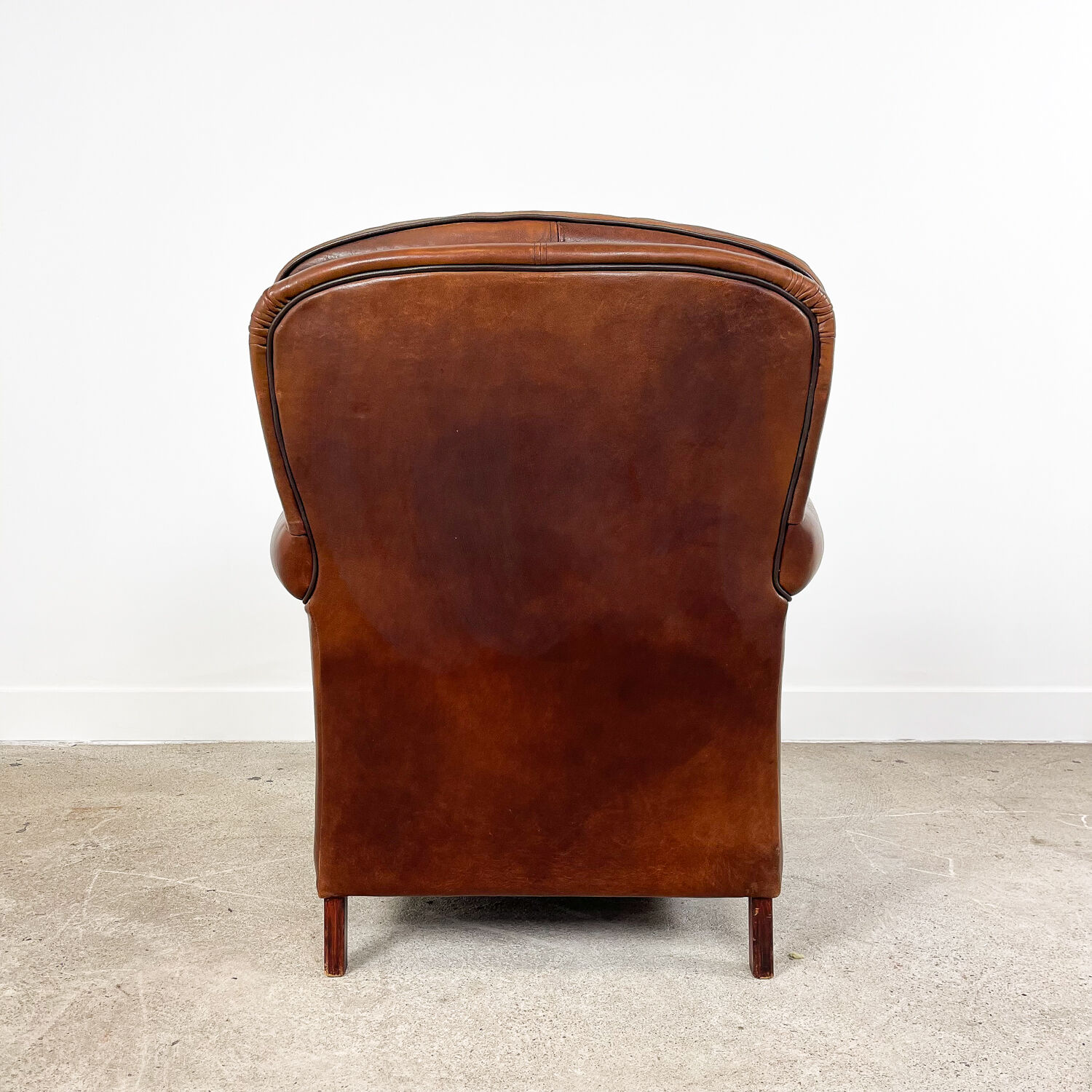 Vintage sheep leather armchair Heijingen