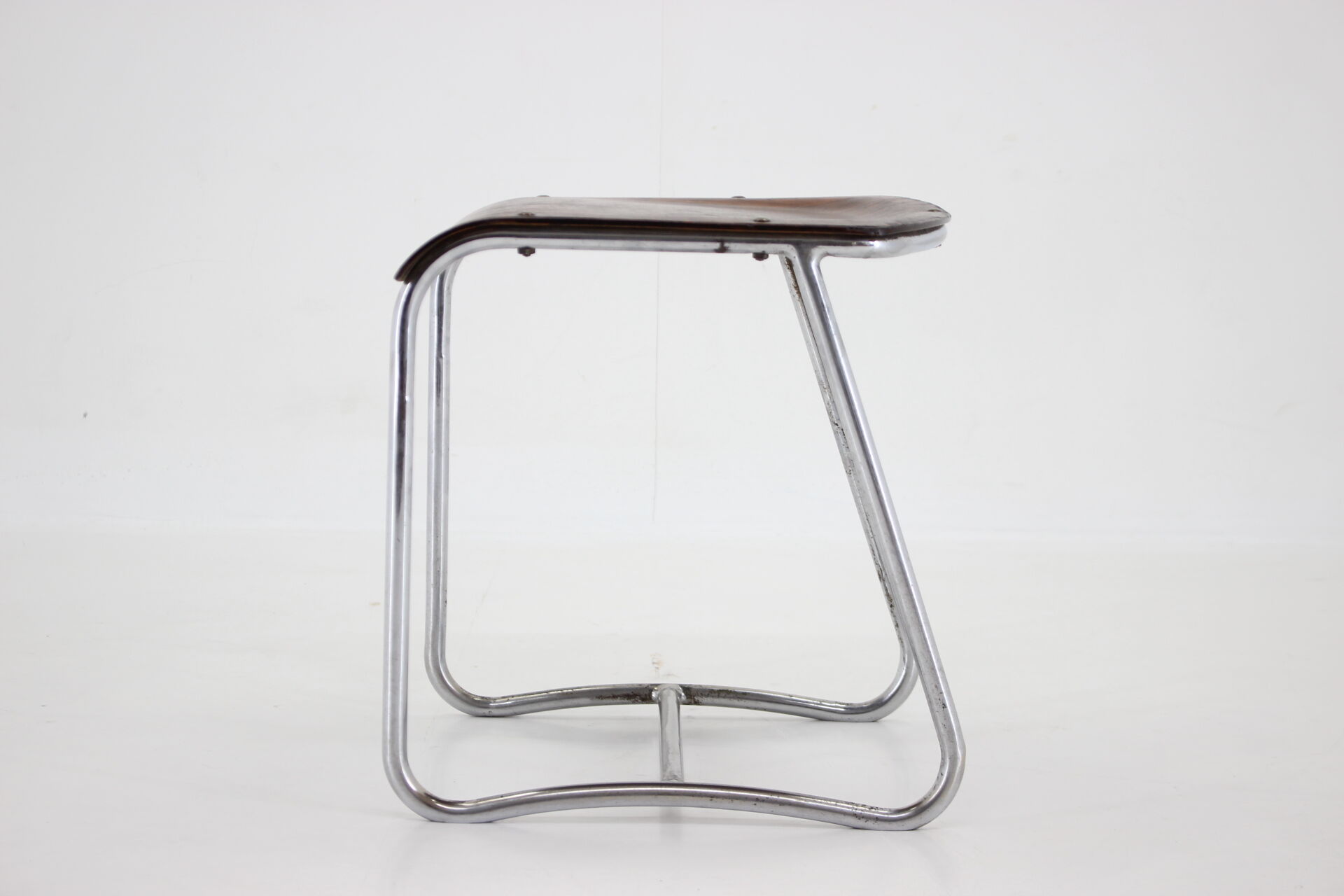 1930s chrome bauhaus stool ,czechoslovakia