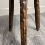 Tabouret tripode en bois années 60