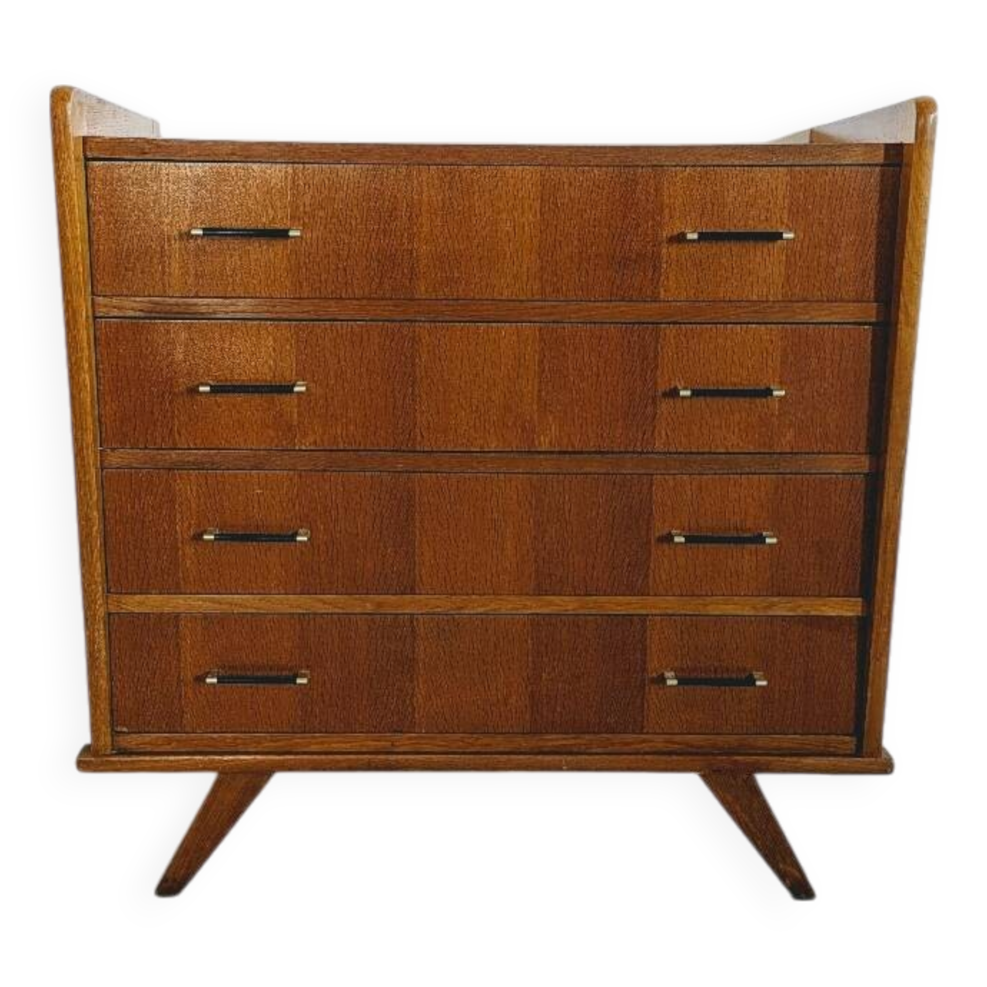 Vintage Scandinavian wooden chest of drawers