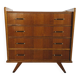 Vintage Scandinavian wooden chest of drawers