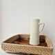 Plateau en bois et rotin '80s - Vintage