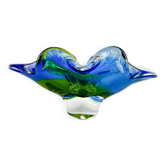 1960's Art Glass Bowl by Josef Hospodka, Czechoslovakia