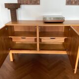 Maison Regain sideboard in solid elm, vintage 60s/70s