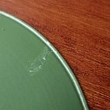 Green saucer pendant light