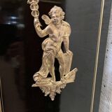 Vitrine d'apparat Napoléon III en bois noir et bronze ciselé doré XIX siècle