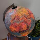 Illuminated terrestrial globe Scan-Globe Havdrup 1977