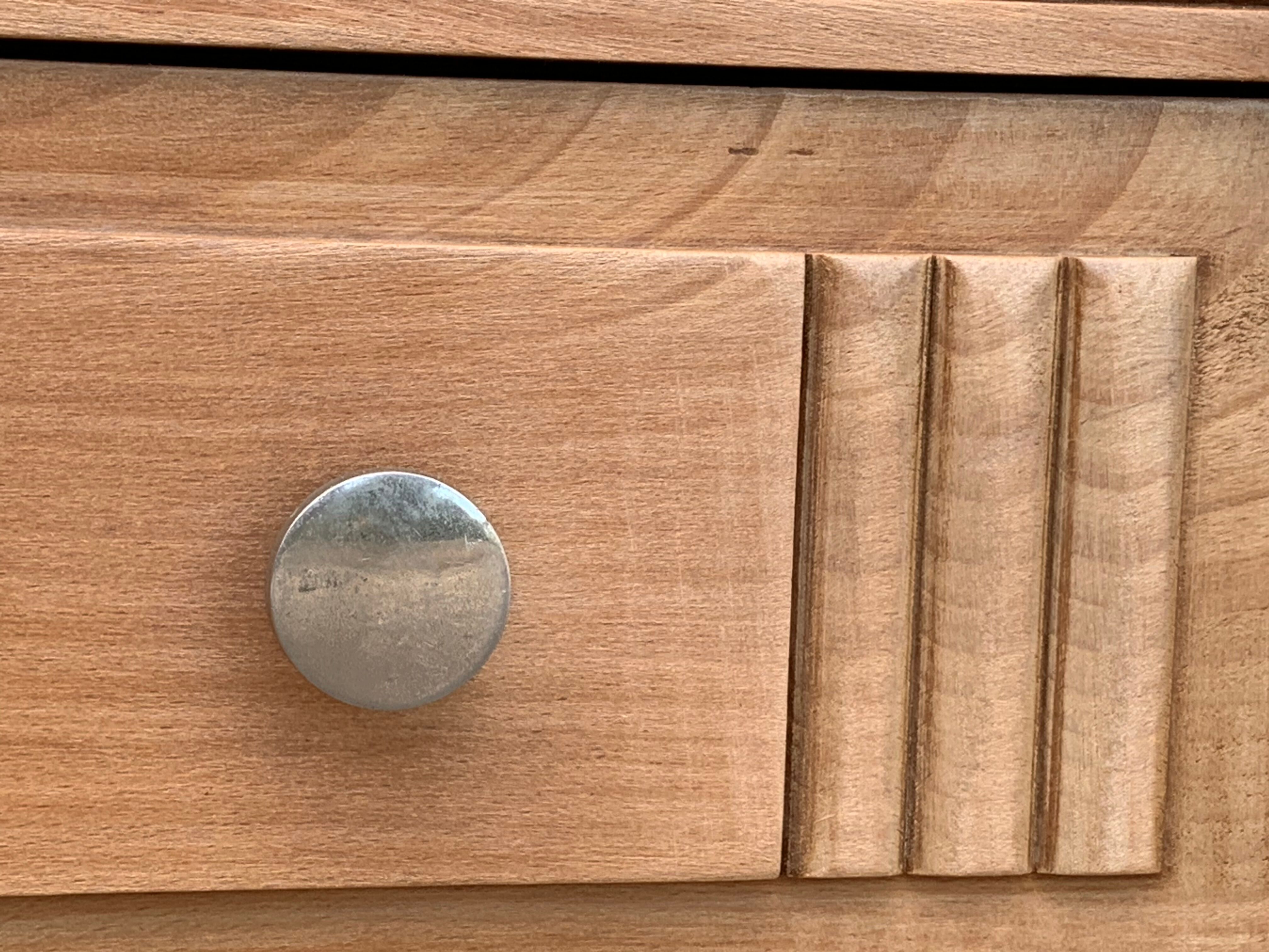 Parisian wardrobe art deco wood brut