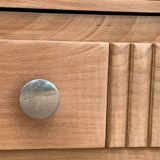 Parisian wardrobe art deco wood brut