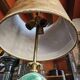 Lampe Néoclassique Bronze & Spath Fluor Signée Maison Charles