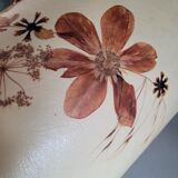 Large vintage lampshade with dried flowers