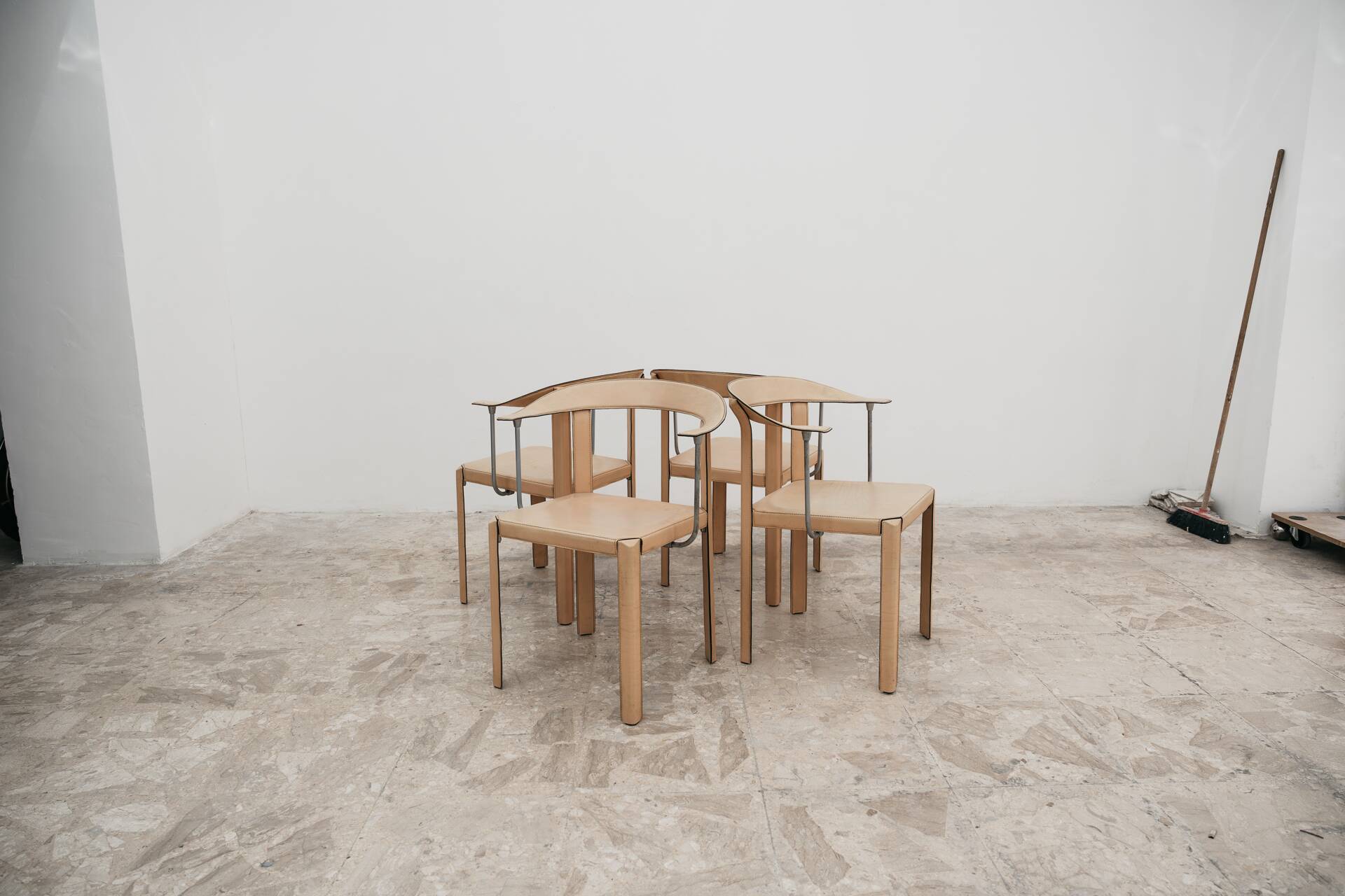 Tito Agnoli Ycami Collection 1986 Set 4 Poltroncine Gentiana Design