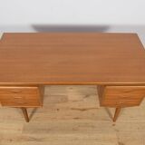 Mid-Century Freestanding Teak Desk, Denmark, 1960s