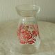 Hyacinth vase in glass decoration grave years 1950