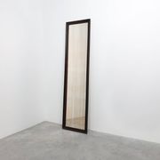 Miroir belge Art Déco en bois avec verre vieilli, vers 1930