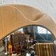 Vintage Large Pine Wooden Mirror, Sweden 1970's