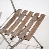 Chaises de jardin pliantes anciennes (c.1920). Ensemble de 2 pièces n°2